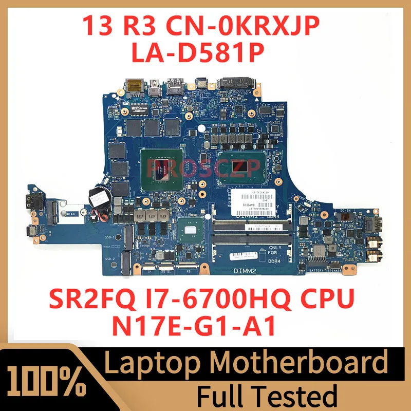 CN-0KRXJP 0KRXJP KRXJP For Dell 13 R3 Laptop Motherboard BAP00 LA-D581P With SR2FQ I7-6700HQ CPU N17E-G1-A1 100%Full Tested Good
CN-0KRXJP 0KRXJP KRXJP For Dell 13 R3 Laptop Motherboard BAP00 LA-D581P With SR2FQ I7-6700HQ CPU N17E-G1-A1 100%Full Tested Good