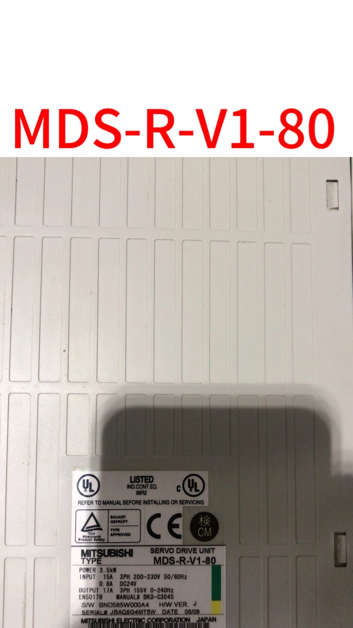 

Original MDS-R-V1-80,Second-hand test ok