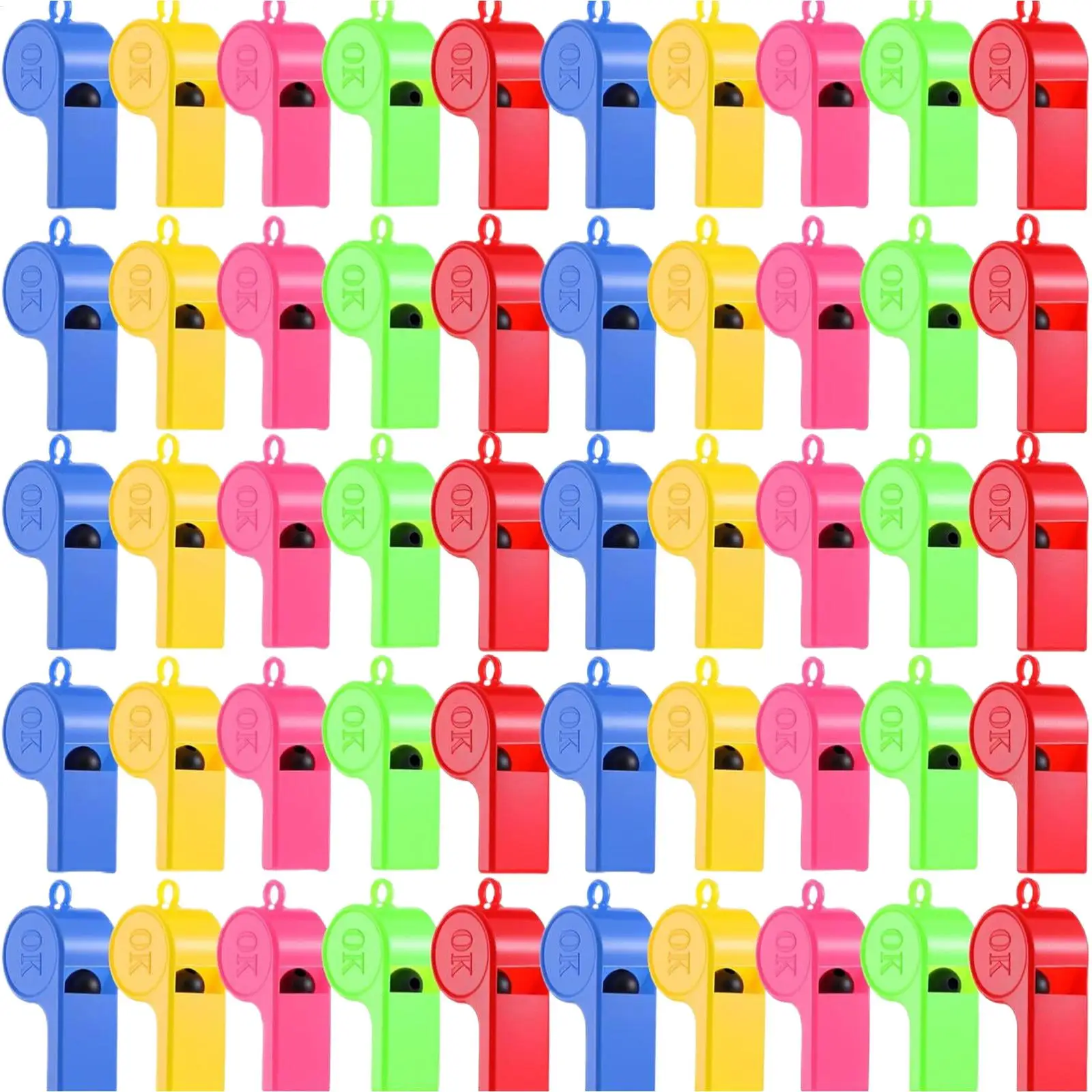 Teacher Whistle 100-Piece Portable Colorful With Lanyard Soccer Whistle For Coaching For Outdoor Survival Hiking Fishing Boating
Teacher Whistle 100-Piece Portable Colorful With Lanyard Soccer Whistle For Coaching For Outdoor Survival Hiking Fishing Boating