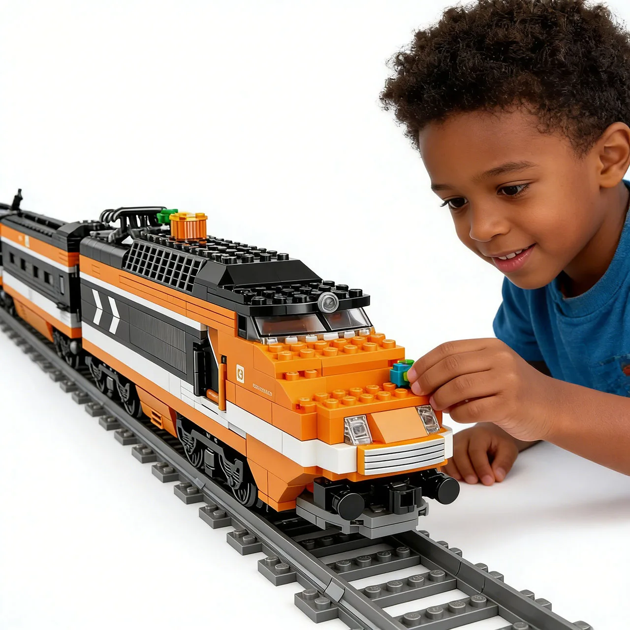 DIY MOC City Series Train Metro Tracks Building Blocks Railroad Conveyance Kids Model Bricks Toys Brinquedos for Children Gifts
DIY MOC City Series Train Metro Tracks Building Blocks Railroad Conveyance Kids Model Bricks Toys Brinquedos for Children Gifts