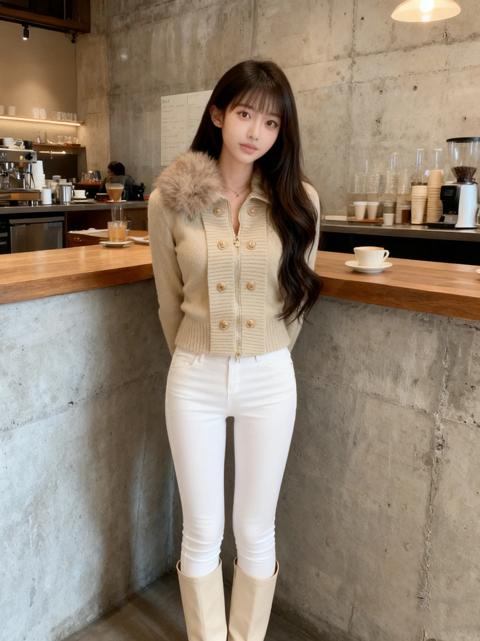 Knitted Slim Fit Long Sve ort Coat for Women with Fur Collar Autumn Winter Faion Sli Waist Cinched Outer...
Knitted Slim Fit Long Sve ort Coat for Women with Fur Collar Autumn Winter Faion Sli Waist Cinched Outer...