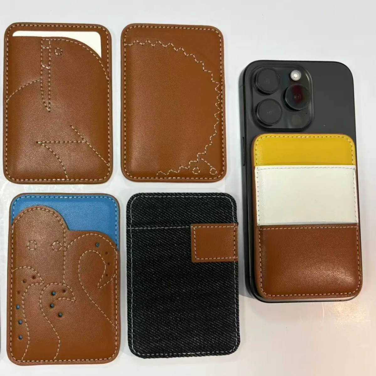 SomenieMagsafe Magnetic Leather Card Bag, Mobile Phone Back Sticker Access Card Cover, Carry-on Card Holder
SomenieMagsafe Magnetic Leather Card Bag, Mobile Phone Back Sticker Access Card Cover, Carry-on Card Holder