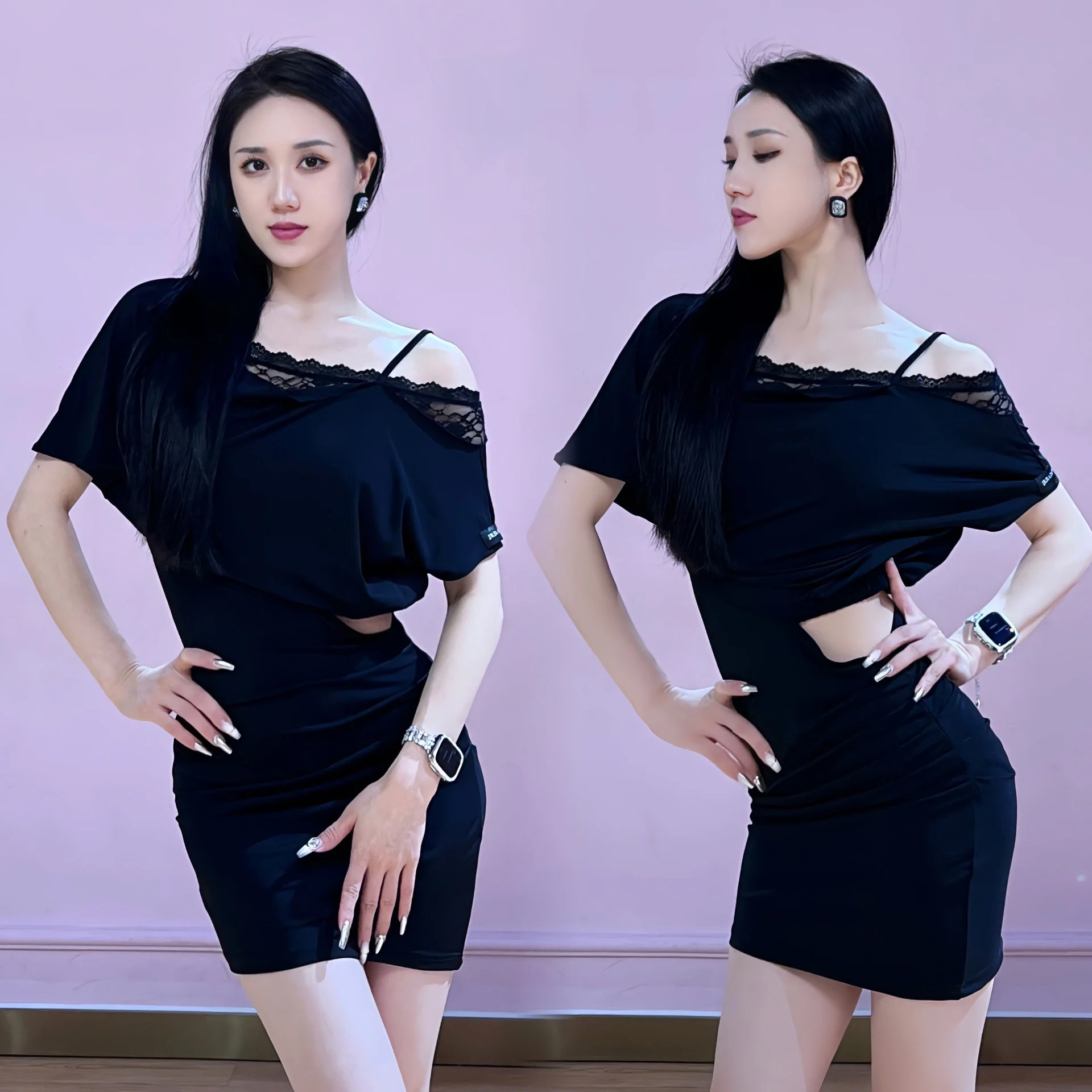 Women Latin Dance Dress Sexy Black Off-Shoulder Lace Hollow Out Performance Wear Rumba Samba Tango Dancing Clothes YS5082
Women Latin Dance Dress Sexy Black Off-Shoulder Lace Hollow Out Performance Wear Rumba Samba Tango Dancing Clothes YS5082