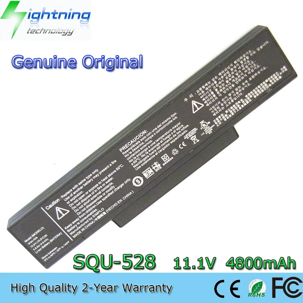 Original SQU-528 11.1V 4800mAh Laptop Battery for Asus Z53 M51 Z94 A9T F3 F3S F3K F3T F3 BTY-M66 A32-F2 A32-F3
Original SQU-528 11.1V 4800mAh Laptop Battery for Asus Z53 M51 Z94 A9T F3 F3S F3K F3T F3 BTY-M66 A32-F2 A32-F3
