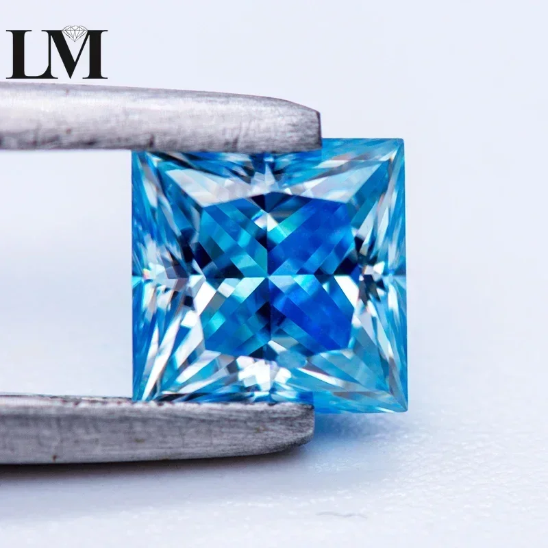 Moissanite Stone Ice Blue Color Princess Cut Lab Grown Diamond Gemstone Advanced Jewelry Making Material With Certific
Moissanite Stone Ice Blue Color Princess Cut Lab Grown Diamond Gemstone Advanced Jewelry Making Material With Certific