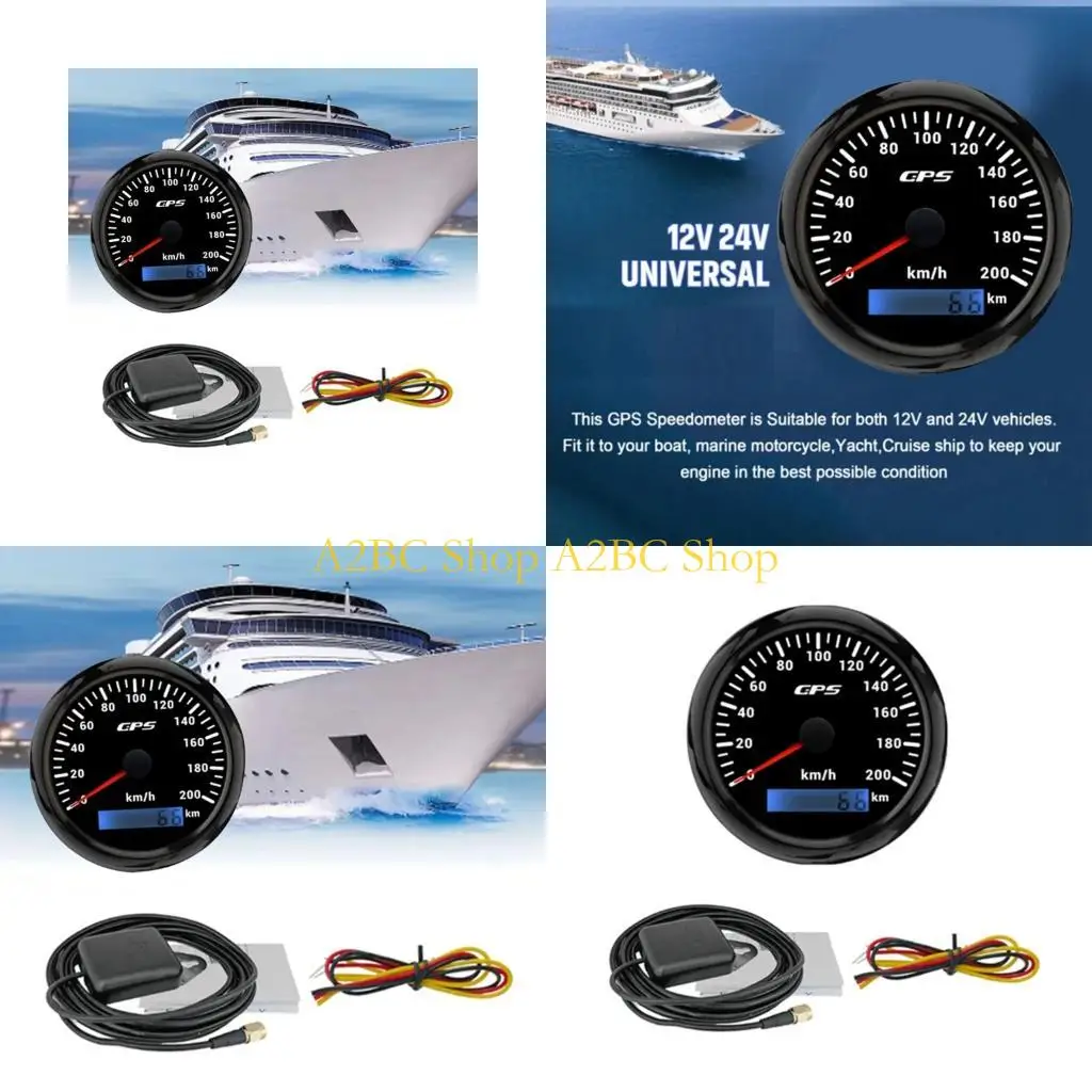 A2BC ABS Stainless Steel Speed Gauge 200km/h Waterproof Odometer For Trucks Boats Car
A2BC ABS Stainless Steel Speed Gauge 200km/h Waterproof Odometer For Trucks Boats Car