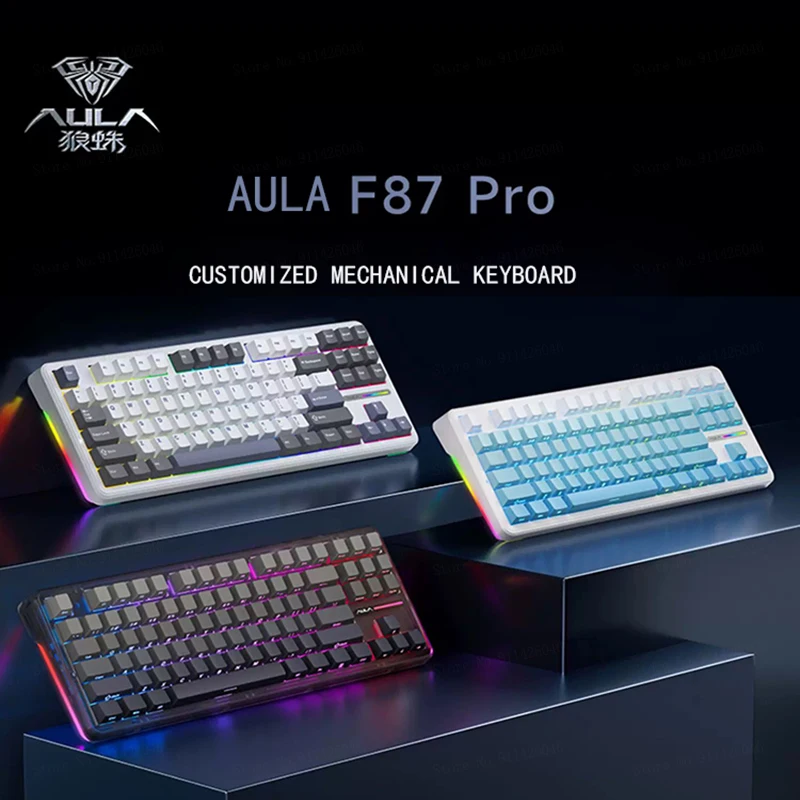 Aula F87 Механическая клавиатура, 3 режима, Bluetooth, беспроводная, 2,4 г, проводная механическая клавиатура, киберспортивные игры, компьютерные аксессуары, подарок
Aula F87 Механическая клавиатура, 3 режима, Bluetooth, беспроводная, 2,4 г, проводная механическая клавиатура, киберспортивные игры, компьютерные аксессуары, подарок