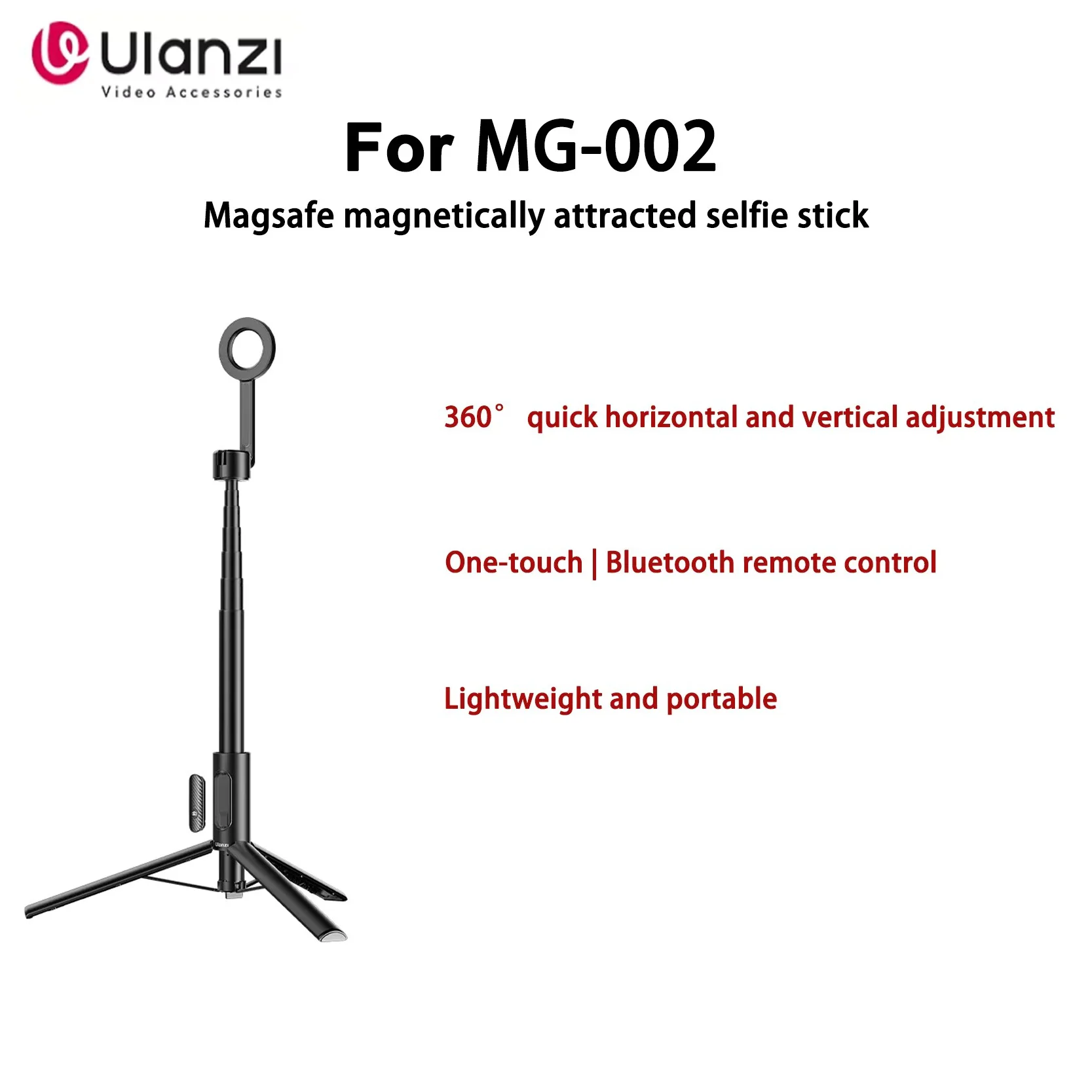 Оригинальный Ulanzi MG 002, магнитная присоска, палка для селфи, Bluetooth, пульт дистанционного управления для iPhone, портативный держатель для мобильного телефона
Оригинальный Ulanzi MG 002, магнитная присоска, палка для селфи, Bluetooth, пульт дистанционного управления для iPhone, портативный держатель для мобильного телефона