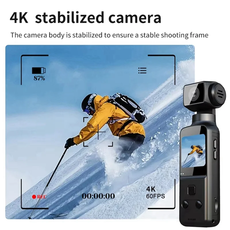 A69Z 4K Body Camera With External Microphone, Mini Pocket Digital Wifi For Outdoor Sport, Bike, Travel, Action-64GB
A69Z 4K Body Camera With External Microphone, Mini Pocket Digital Wifi For Outdoor Sport, Bike, Travel, Action-64GB