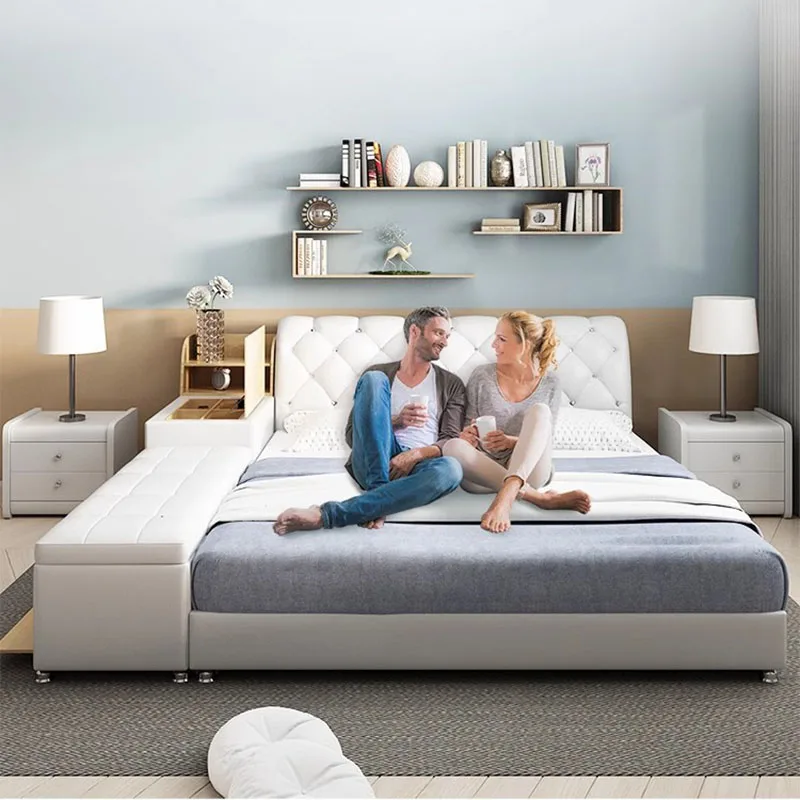 White Cream Bed Soft Minimalist Aesthetic Interior Cute Room Decor Creative Fashion Bed King Size Beliche Ornaments Home Decor
White Cream Bed Soft Minimalist Aesthetic Interior Cute Room Decor Creative Fashion Bed King Size Beliche Ornaments Home Decor