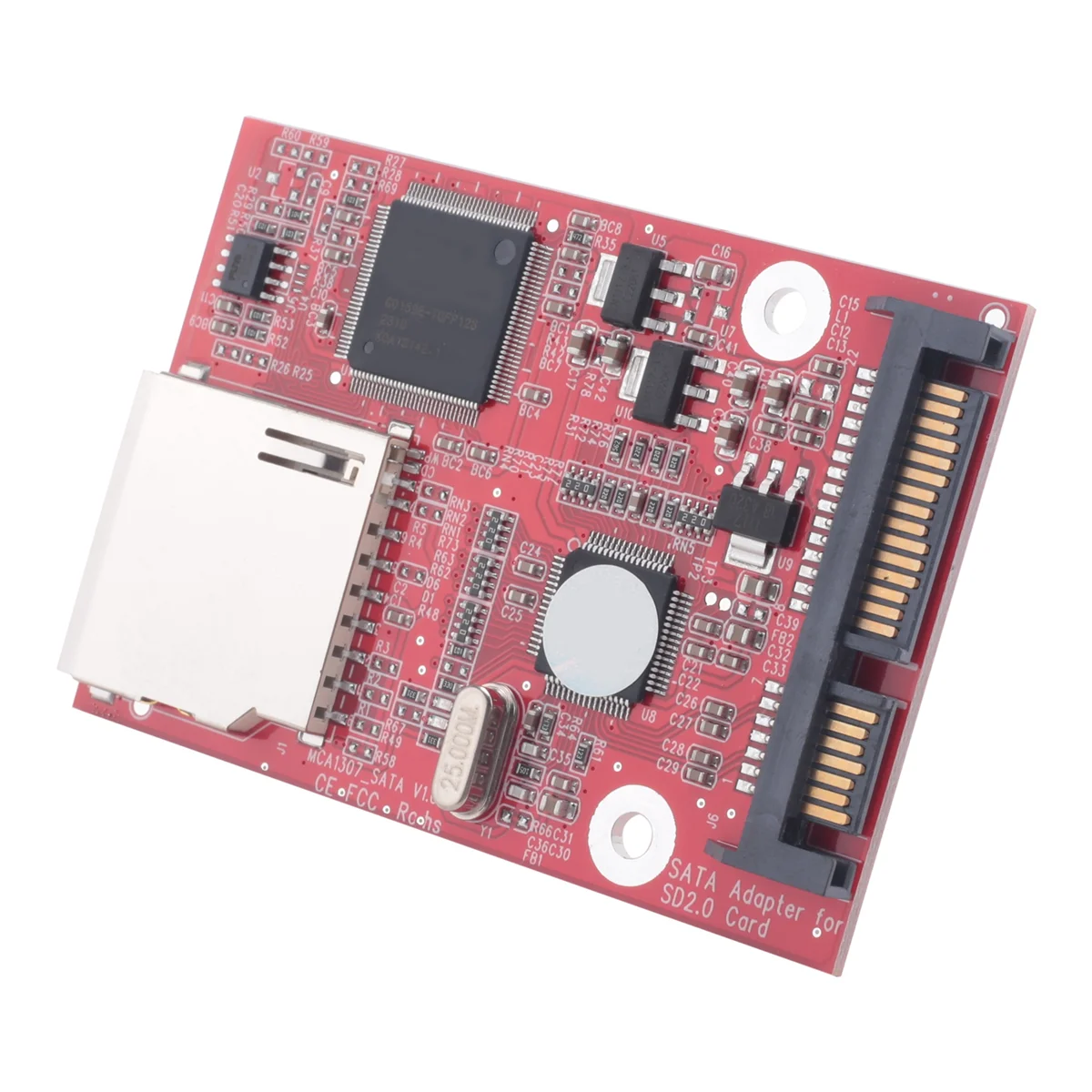 T88C MMC SD SDHC 2.0SATA To SD Высокоскоростная карта адаптера SD-карты SATA Адаптер HDD Безопасное цифровое преобразование адаптера
T88C MMC SD SDHC 2.0SATA To SD Высокоскоростная карта адаптера SD-карты SATA Адаптер HDD Безопасное цифровое преобразование адаптера