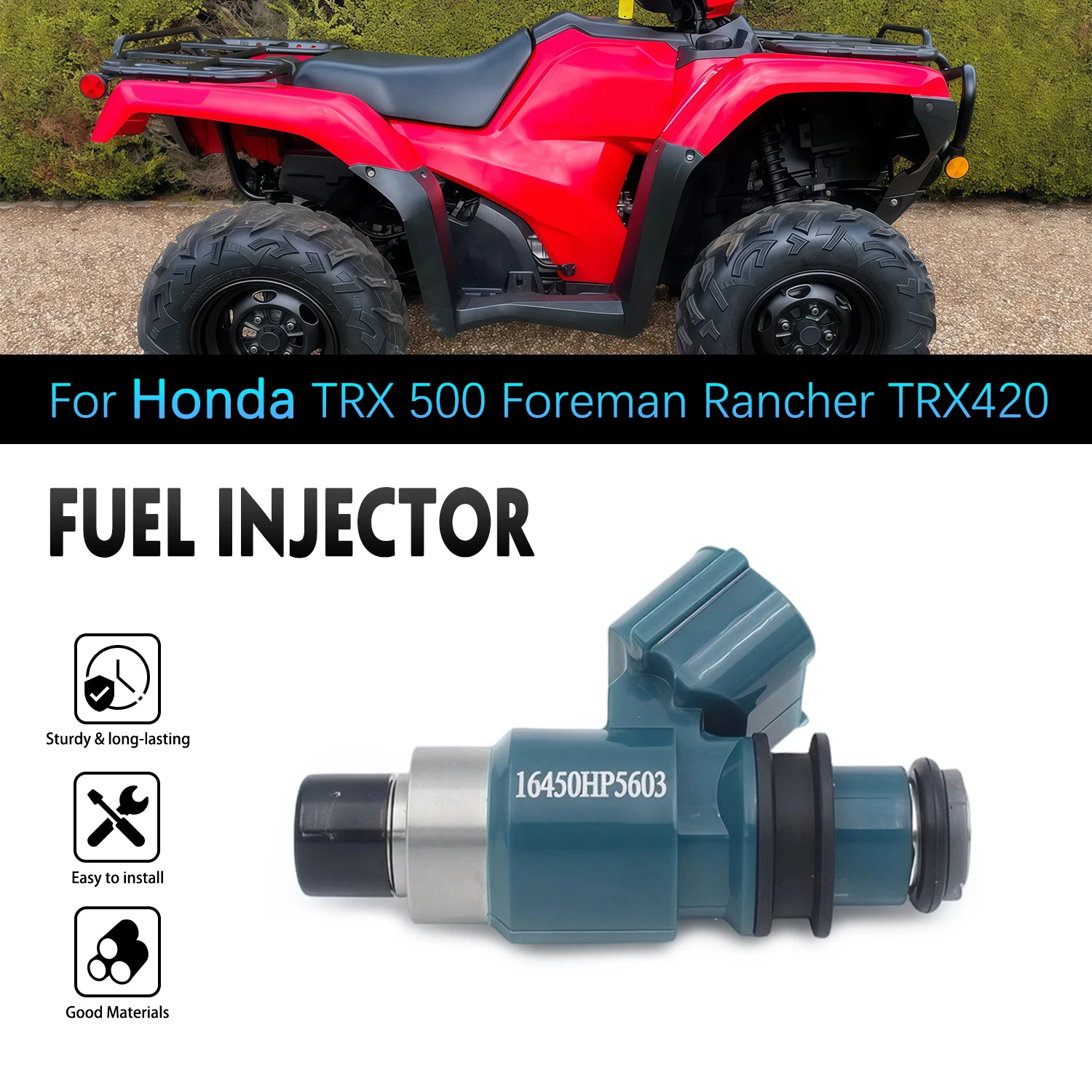 Fuel Injector Nozzle For Honda TRX420 TRX500 TRX420FM TRX420FPM TRX500FPE TRX500FPMD 16450HP5603 Motorcycle Engine Parts
Fuel Injector Nozzle For Honda TRX420 TRX500 TRX420FM TRX420FPM TRX500FPE TRX500FPMD 16450HP5603 Motorcycle Engine Parts