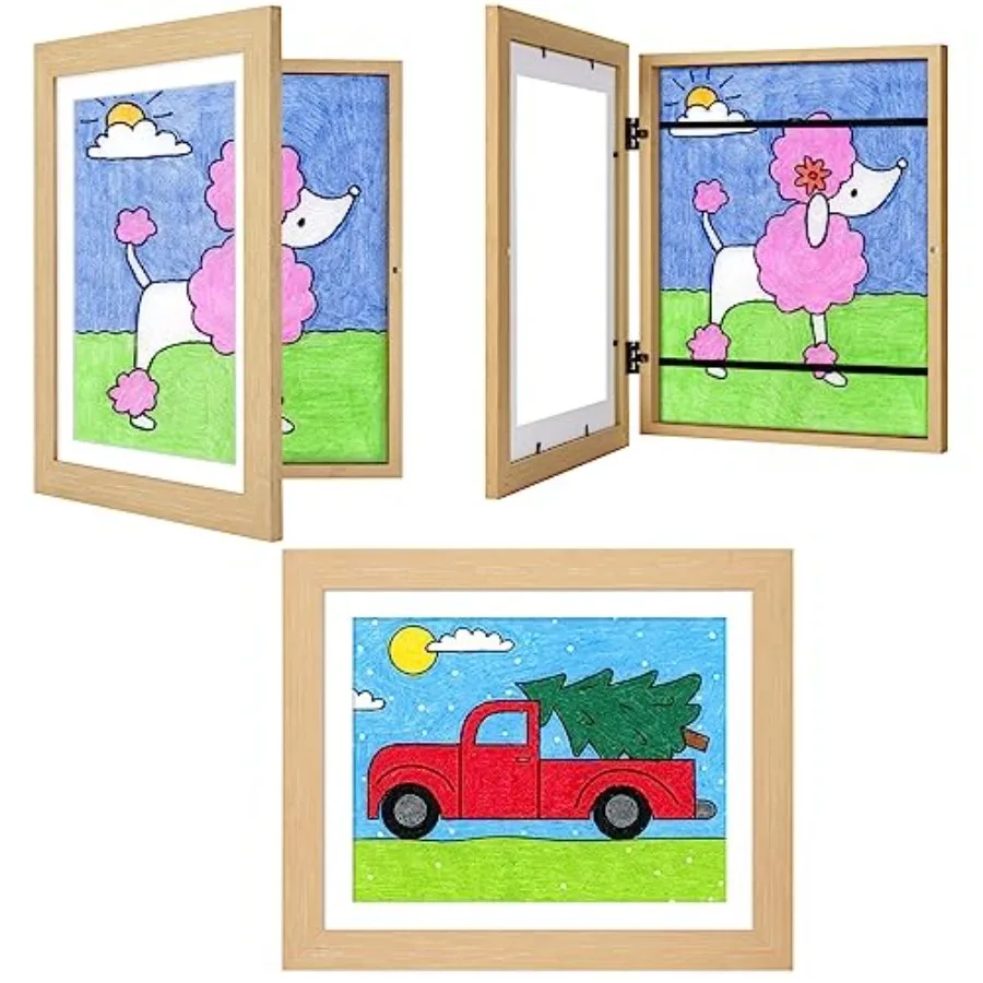 3Pack Art Frames 10x12.5 Child Artwork Frame Without Mat Changeable Front Opening 8.5x11 Frame With Mat Storage Frame Holds Cra
3Pack Art Frames 10x12.5 Child Artwork Frame Without Mat Changeable Front Opening 8.5x11 Frame With Mat Storage Frame Holds Cra