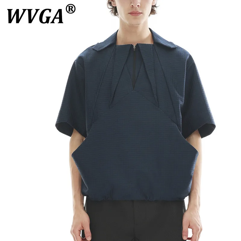 WVGA Spring Summer New Man Tide High Street Pleated Square Collar Trendy Short Sleeve Shirt Niche Chic Casual Top Ins Y2K W10072
WVGA Spring Summer New Man Tide High Street Pleated Square Collar Trendy Short Sleeve Shirt Niche Chic Casual Top Ins Y2K W10072
