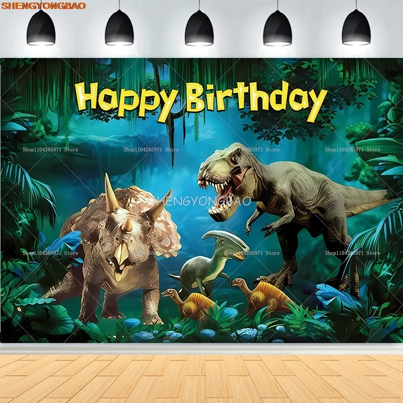 Jurassic Park Dinosaur Birthday Party Background Tropical Jungle Woodland Tyrannosaurus Baby Shower Photography Backdrops AX-66
Jurassic Park Dinosaur Birthday Party Background Tropical Jungle Woodland Tyrannosaurus Baby Shower Photography Backdrops AX-66