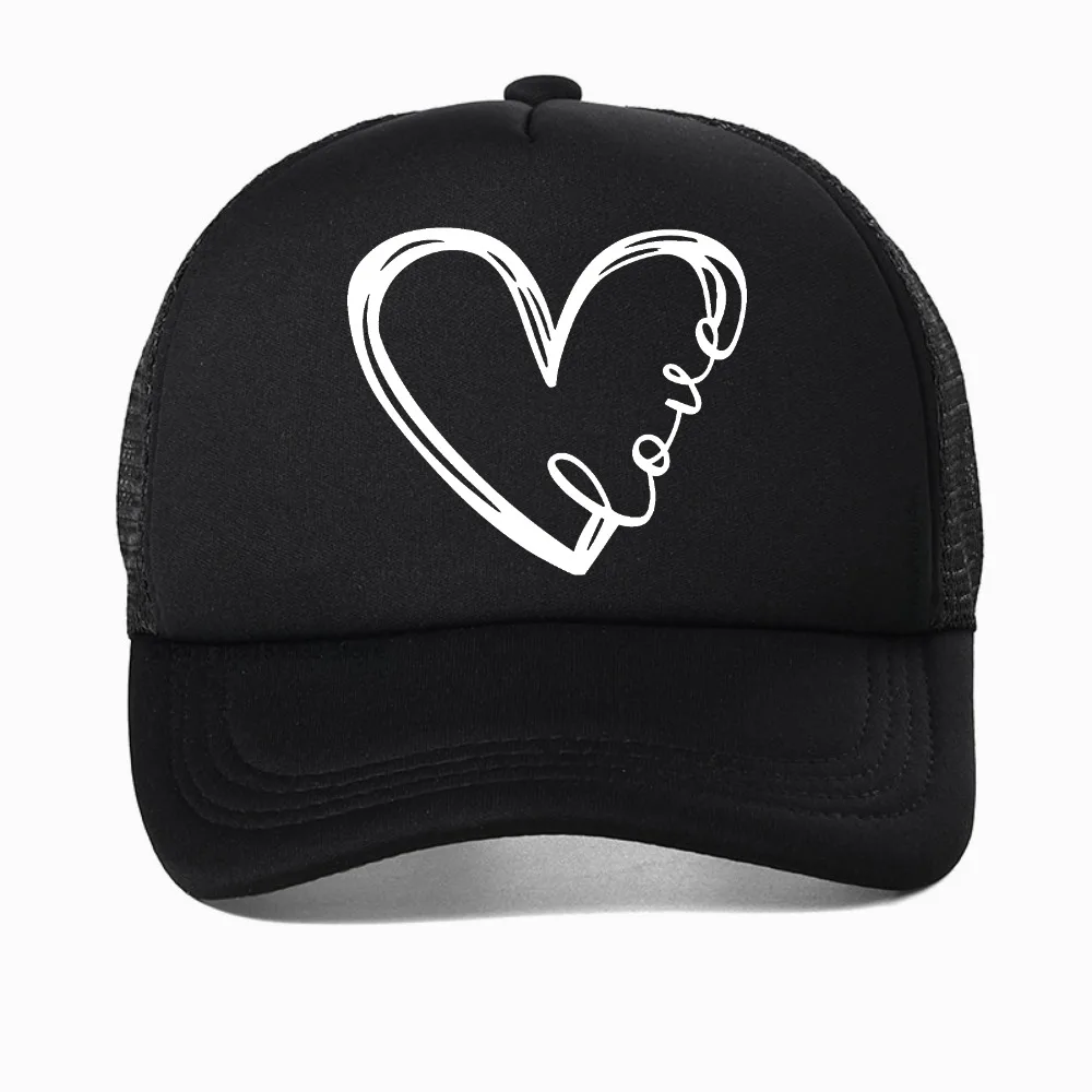 Men's Women's New Baseball Caps fashion summer Heart Love Visor Hats casual Unisex mesh hat
Men's Women's New Baseball Caps fashion summer Heart Love Visor Hats casual Unisex mesh hat