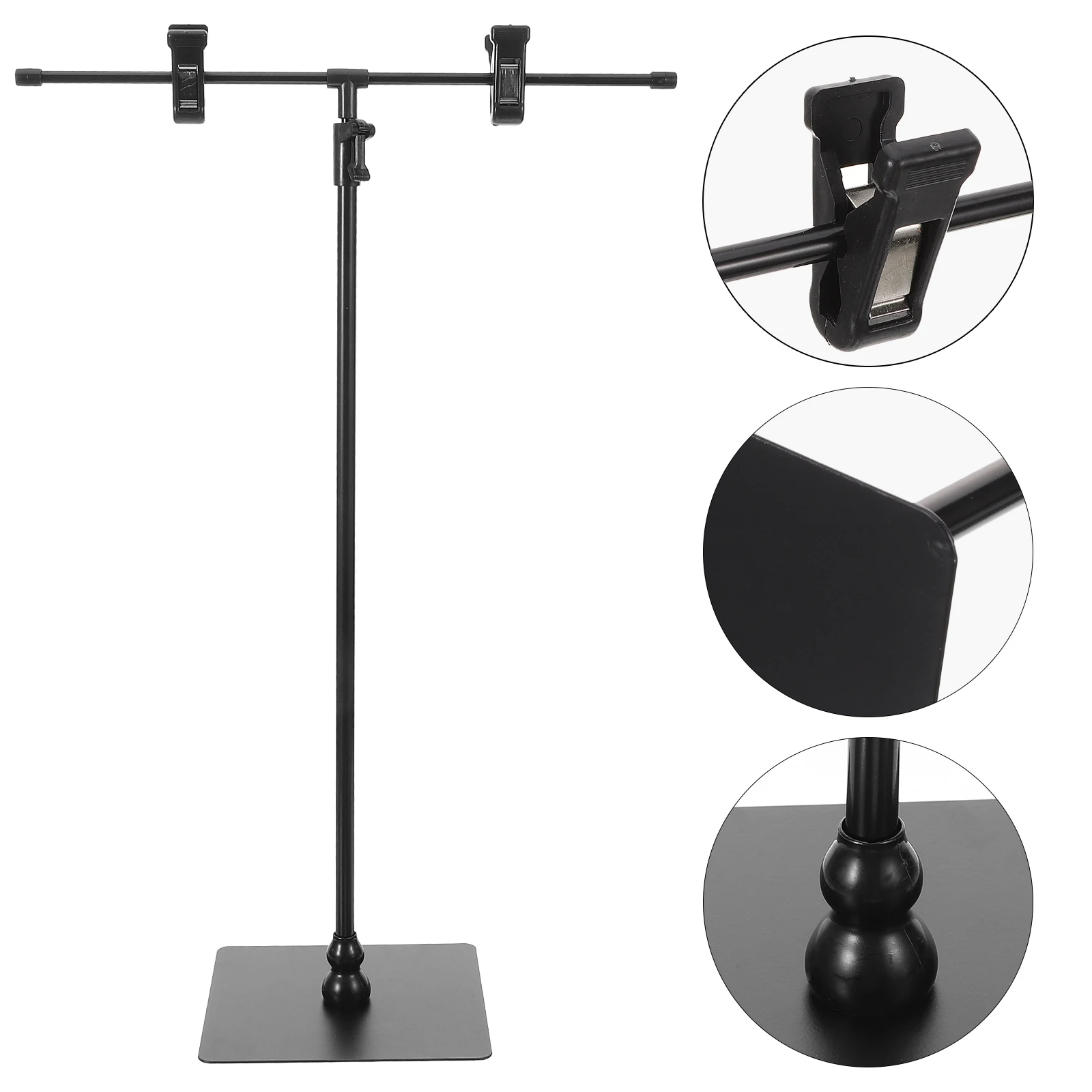 Poster Holder Banner Stand Stainless Steel T type Clamp for Table Display Adjustable Poster Sign Stand Banner Display Tool
Poster Holder Banner Stand Stainless Steel T type Clamp for Table Display Adjustable Poster Sign Stand Banner Display Tool