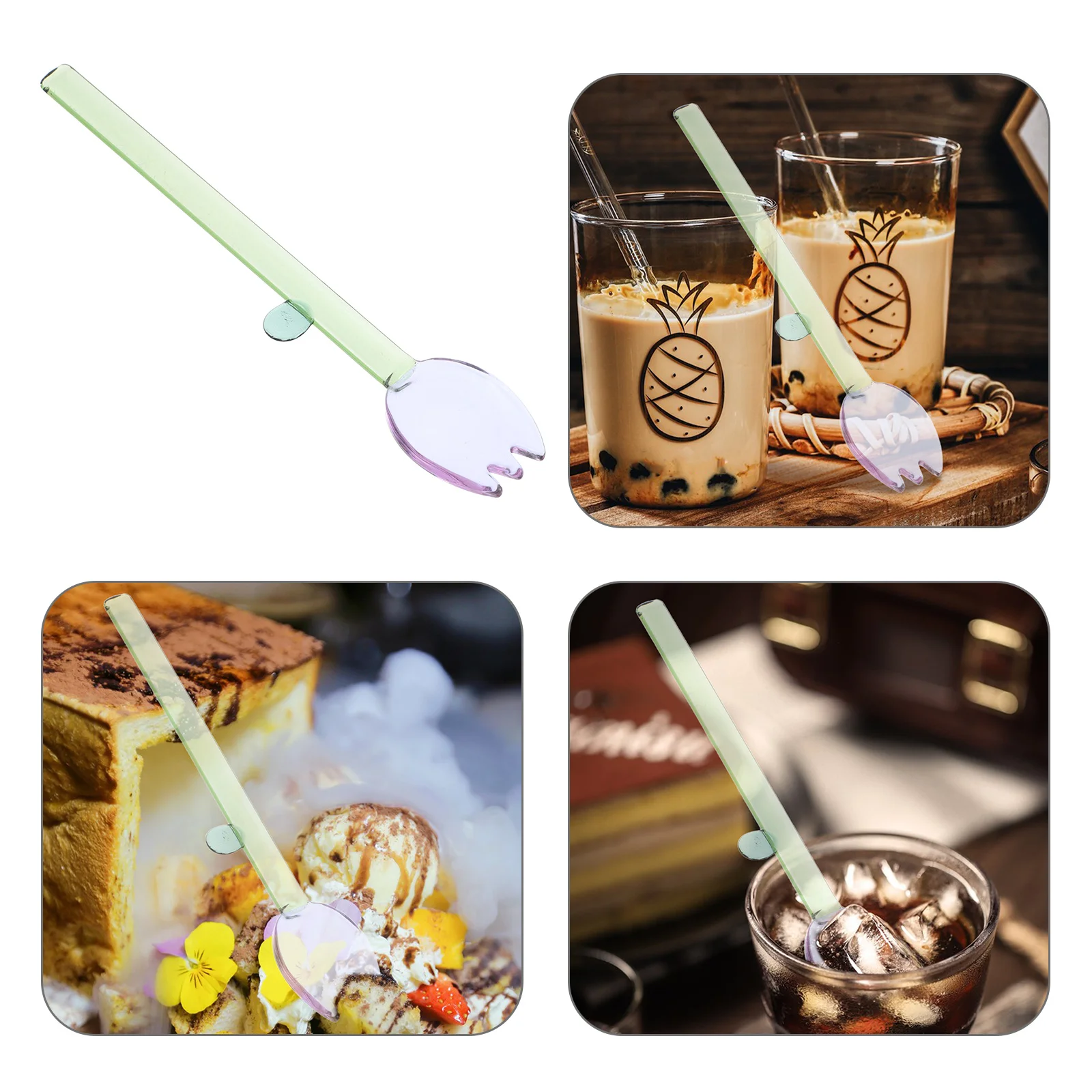 Elegant Flower Glass Spoon Long Handle Creative Coffee Dessert Stirring Purple Party Favor Decorative Kitchen Accessory
Elegant Flower Glass Spoon Long Handle Creative Coffee Dessert Stirring Purple Party Favor Decorative Kitchen Accessory