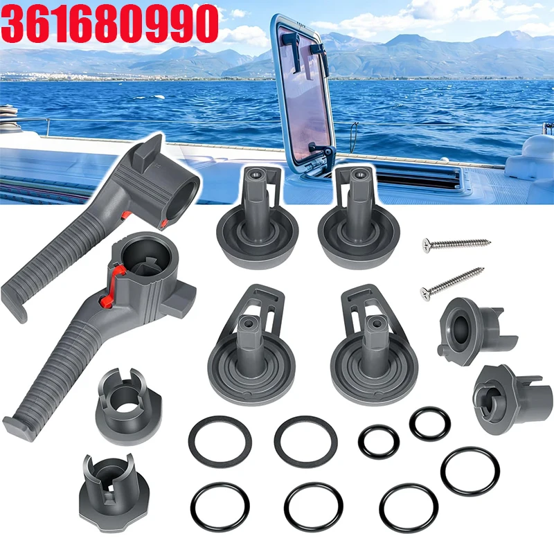361680990 Large Handle Kit/Exact Match Replacement, for Lewmar Marine Hatches for Ocean,Low/Medium Profile (LP/MP) Series & More
361680990 Large Handle Kit/Exact Match Replacement, for Lewmar Marine Hatches for Ocean,Low/Medium Profile (LP/MP) Series & More