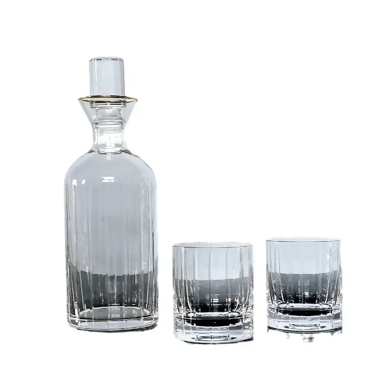 Glass whiskey set, lead-free wine set ornament, model room decoration
Glass whiskey set, lead-free wine set ornament, model room decoration