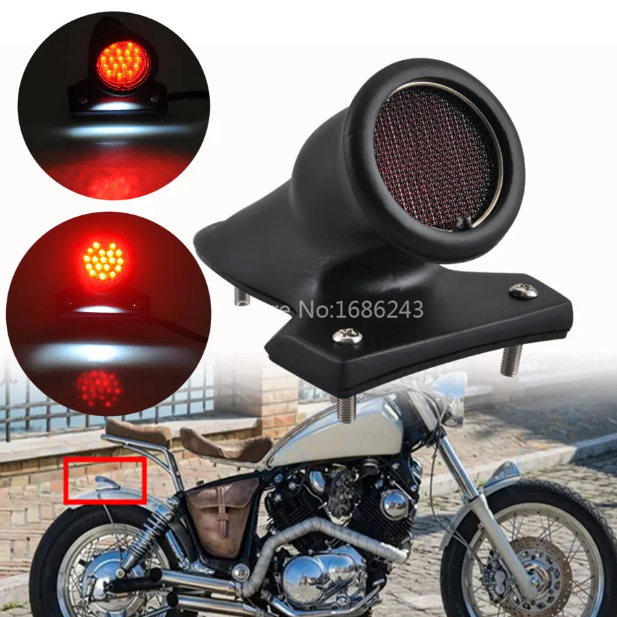 Universal Harley Bobber Chopper Cafe Racer Motorcycle Aluminum 12V LED Running Brake Stop Rear Tail Integrated Light
Universal Harley Bobber Chopper Cafe Racer Motorcycle Aluminum 12V LED Running Brake Stop Rear Tail Integrated Light