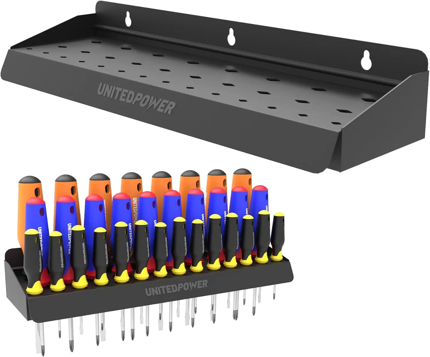 Настенный держатель отверток Стеллаж для хранения для мастерской, гаража, дома — органайзеры до 32 отверток или небольших инструментов
Настенный держатель отверток Стеллаж для хранения для мастерской, гаража, дома — органайзеры до 32 отверток или небольших инструментов