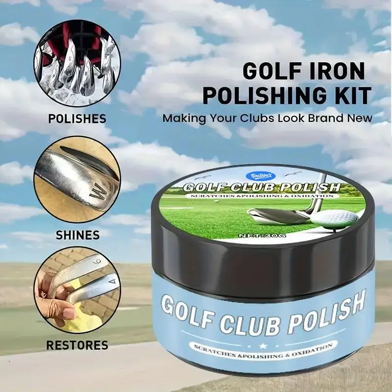 30G Golf Polishing Wax With Sponge Removes Scratches Quick Oxidation Cleaner For Club Head Restoration
30G Golf Polishing Wax With Sponge Removes Scratches Quick Oxidation Cleaner For Club Head Restoration