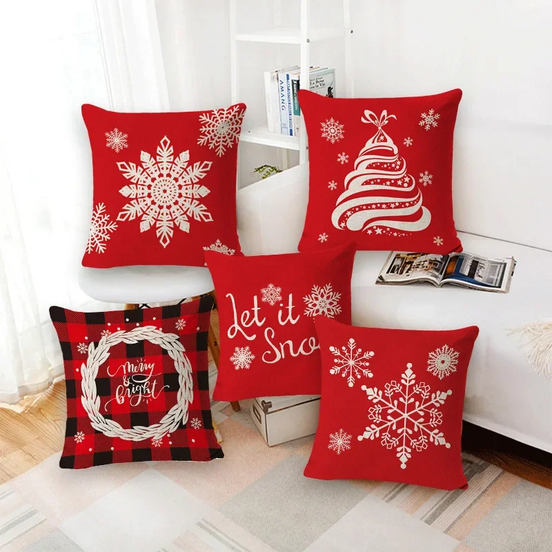 Pillow Case Linen Theme Printed Throw Cushion Square Backrest Pillowcase Christmas Pillow Covers 45x45
Pillow Case Linen Theme Printed Throw Cushion Square Backrest Pillowcase Christmas Pillow Covers 45x45