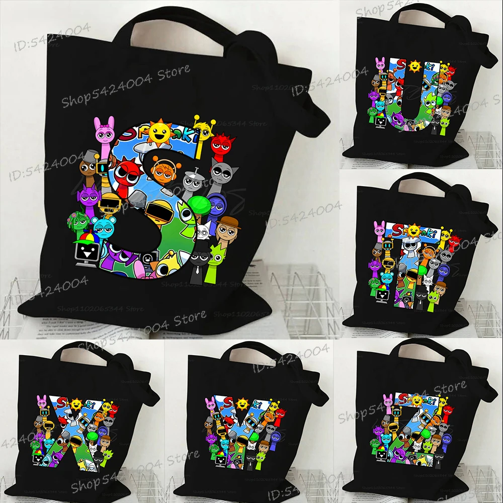Anime Sprunki Incredibox Game Teen Shoulder Bags Cartoon Sprunki Figure Letter ABCDEF.... Fashion Funny Sprunki Women Handbags
Anime Sprunki Incredibox Game Teen Shoulder Bags Cartoon Sprunki Figure Letter ABCDEF.... Fashion Funny Sprunki Women Handbags
