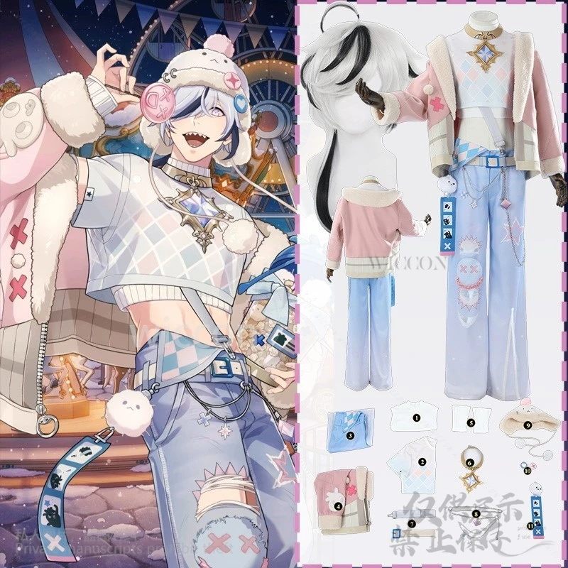 New Anime Game Nu: Carnival Cosplay Blade Costume Pink Cute Coat Blue Pants Hat Kawaii 2cooll^ % cos Wigs Jirai Keisuitable#@
New Anime Game Nu: Carnival Cosplay Blade Costume Pink Cute Coat Blue Pants Hat Kawaii 2cooll^ % cos Wigs Jirai Keisuitable#@