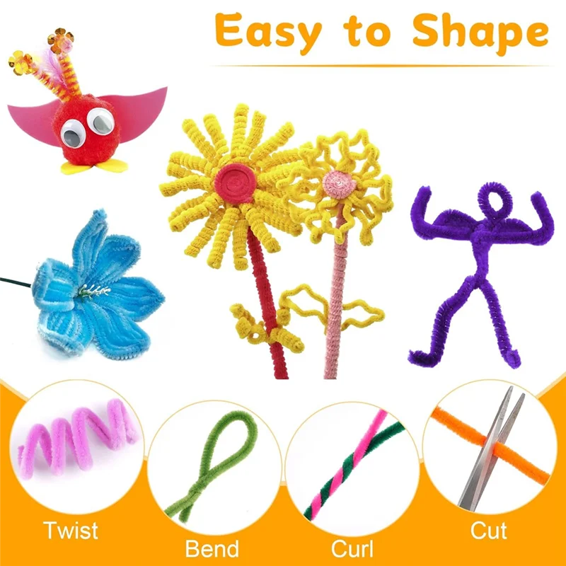YSUN-300 PCS DIY Pipe Cleaners Multi Color Chenille Stems Pipe Cleaners Craft, 20 Assorted Colors Pipecleaners For DIY Craft
YSUN-300 PCS DIY Pipe Cleaners Multi Color Chenille Stems Pipe Cleaners Craft, 20 Assorted Colors Pipecleaners For DIY Craft