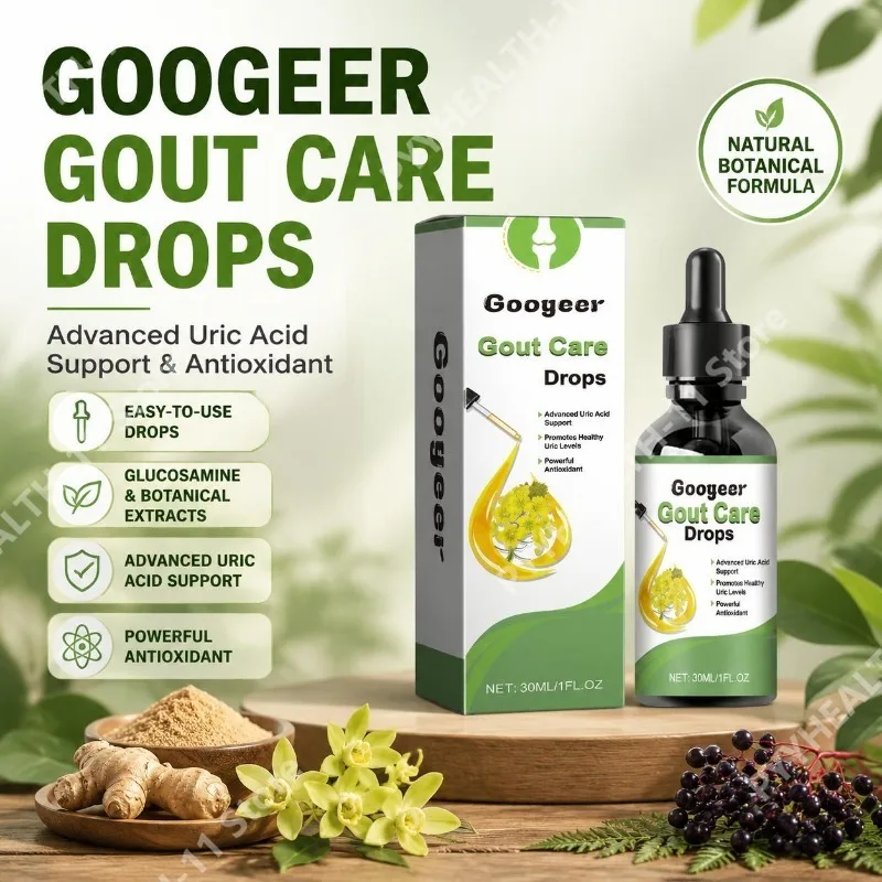 Googeer Uric Acid Support Drops with Glucosamine and Botanical Extracts Rhizoma Chuanxiong, Dendrobium Elderberry 30 ML
Googeer Uric Acid Support Drops with Glucosamine and Botanical Extracts Rhizoma Chuanxiong, Dendrobium Elderberry 30 ML