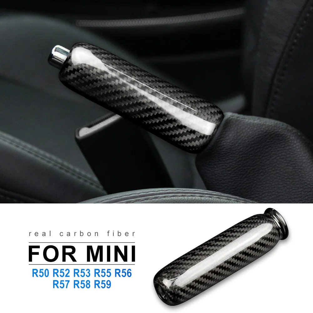 Dry Carbon Fiber Car Handbrake Grip Covers For MINI Cooper R55 Clubman R56 R57 R58 R59 R50 R53 Interior Trim Accessories
Dry Carbon Fiber Car Handbrake Grip Covers For MINI Cooper R55 Clubman R56 R57 R58 R59 R50 R53 Interior Trim Accessories