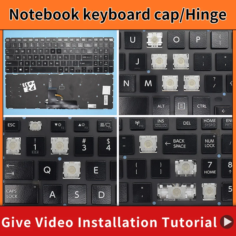 Replacement Keycap Key cap Hinge for Toshiba Satellite L50-B L50D-B L50t-B P50t-C L50-B P50D-C C70D-C L50DT-B P55t-C Keyboard
Replacement Keycap Key cap Hinge for Toshiba Satellite L50-B L50D-B L50t-B P50t-C L50-B P50D-C C70D-C L50DT-B P55t-C Keyboard