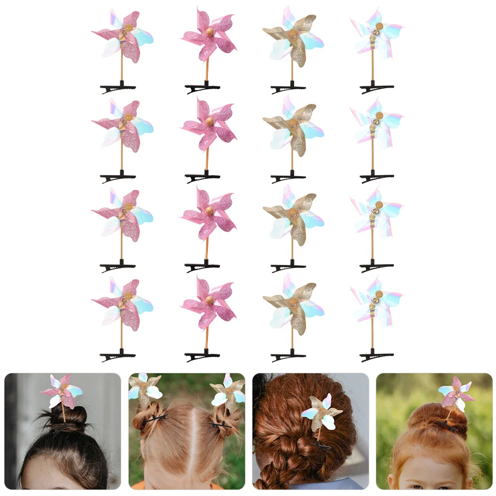16Pcs Glitter Pinwheel Hair Clips Stylish Girls Accessories Party Dress Up Hair Decorations for Little Girls Windmill Barrettes
16Pcs Glitter Pinwheel Hair Clips Stylish Girls Accessories Party Dress Up Hair Decorations for Little Girls Windmill Barrettes