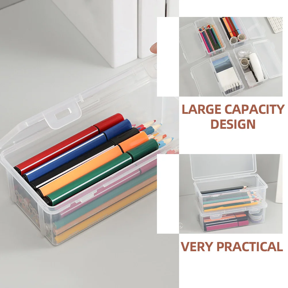 4Pcs Plastic Pencil Case Transparent Pencil Boxes Sturdy Multi-Functional Stationery Storage Containers for School Home
4Pcs Plastic Pencil Case Transparent Pencil Boxes Sturdy Multi-Functional Stationery Storage Containers for School Home
