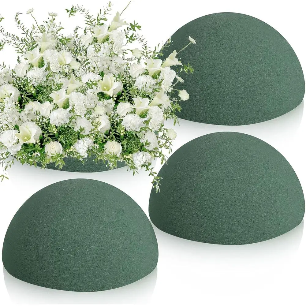 4 Pack Round Floral Foam Balls for Wet or Dry Floral Arrangements (7.5 x 3.7 Inches)
4 Pack Round Floral Foam Balls for Wet or Dry Floral Arrangements (7.5 x 3.7 Inches)