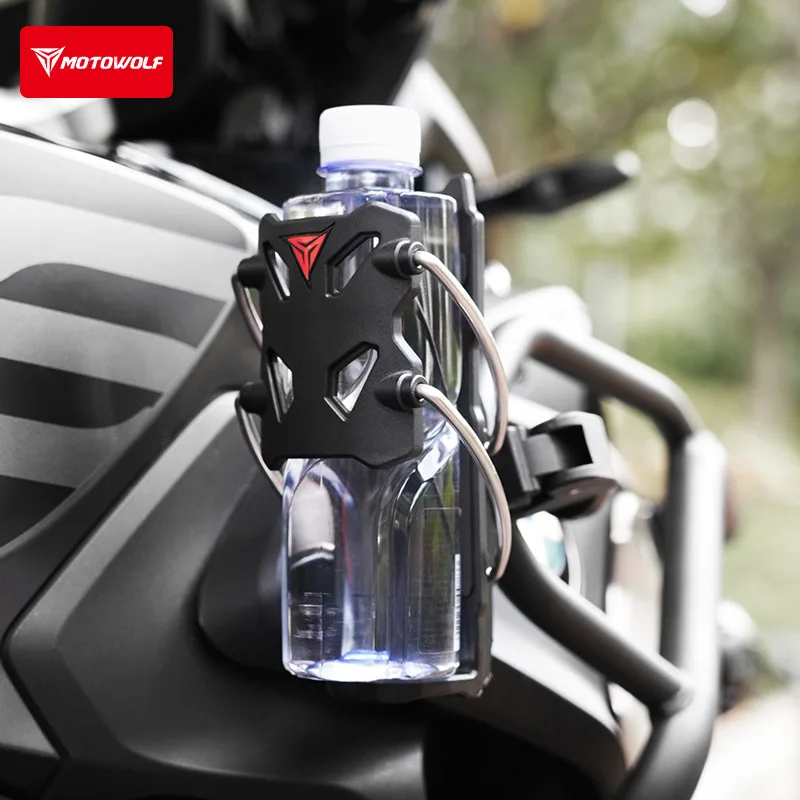 Motorcycle outdoor riding adaptive water cup holder, electric bike scooter guard bar, universal water cup and pot fixed bracket
Motorcycle outdoor riding adaptive water cup holder, electric bike scooter guard bar, universal water cup and pot fixed bracket