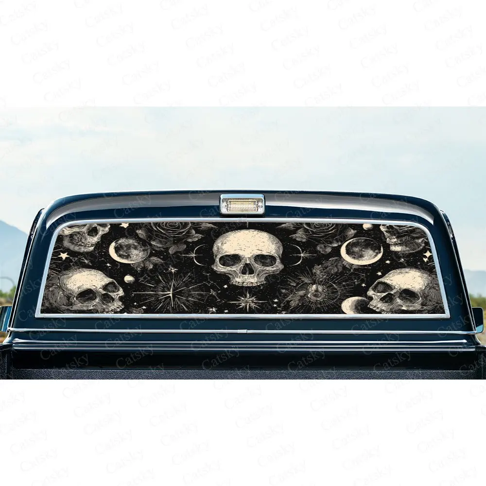 Night Starry Skull Group Retro Dark Pattern PVC Perforated Car Vinyl Wraps, Durable Car Rear Windshield Sticker, Waterproof Car
Night Starry Skull Group Retro Dark Pattern PVC Perforated Car Vinyl Wraps, Durable Car Rear Windshield Sticker, Waterproof Car