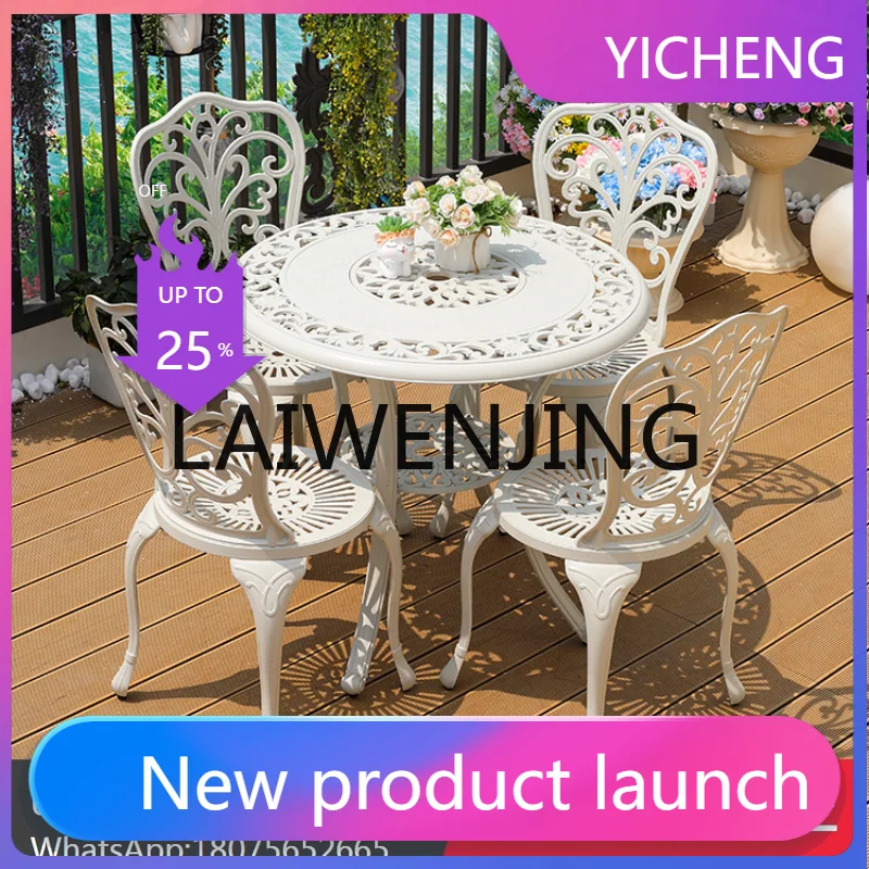 LYY Outdoor Desk-Chair White Cast Aluminum Combination Outdoor Balcony Courtyard Garden Balcony Table and Chair Suit
LYY Outdoor Desk-Chair White Cast Aluminum Combination Outdoor Balcony Courtyard Garden Balcony Table and Chair Suit