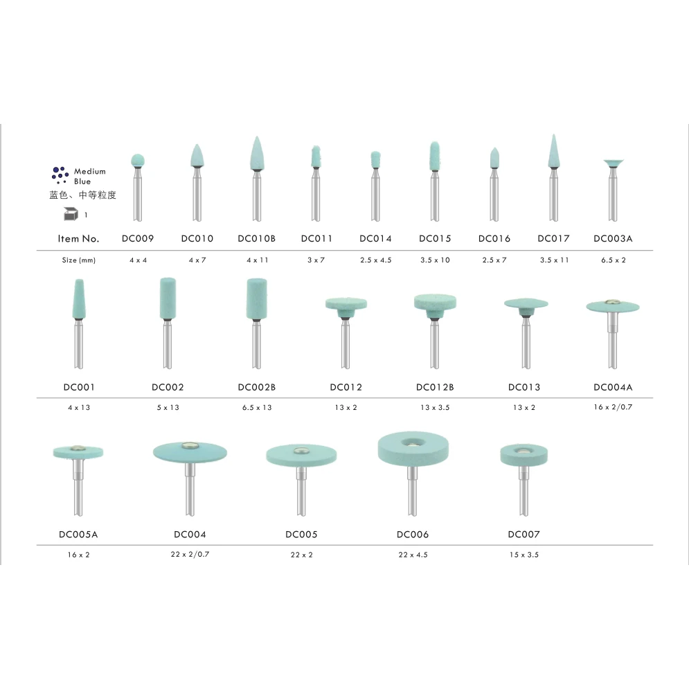 5Piece Dental Bur Diamond Stones for Zirconia or All Ceramics Blue Color Medium Coarse
5Piece Dental Bur Diamond Stones for Zirconia or All Ceramics Blue Color Medium Coarse