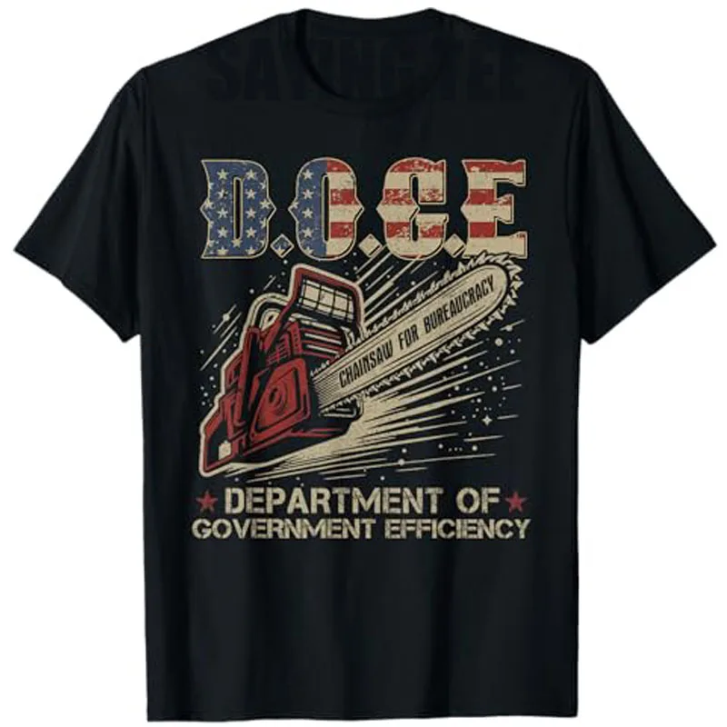 Chainsaw for Bureaucracy Funny D.O.G.E DOGE USA Flag T-Shirt Department of Government Efficiency Saying Tee Fashion Novelty Gift
Chainsaw for Bureaucracy Funny D.O.G.E DOGE USA Flag T-Shirt Department of Government Efficiency Saying Tee Fashion Novelty Gift