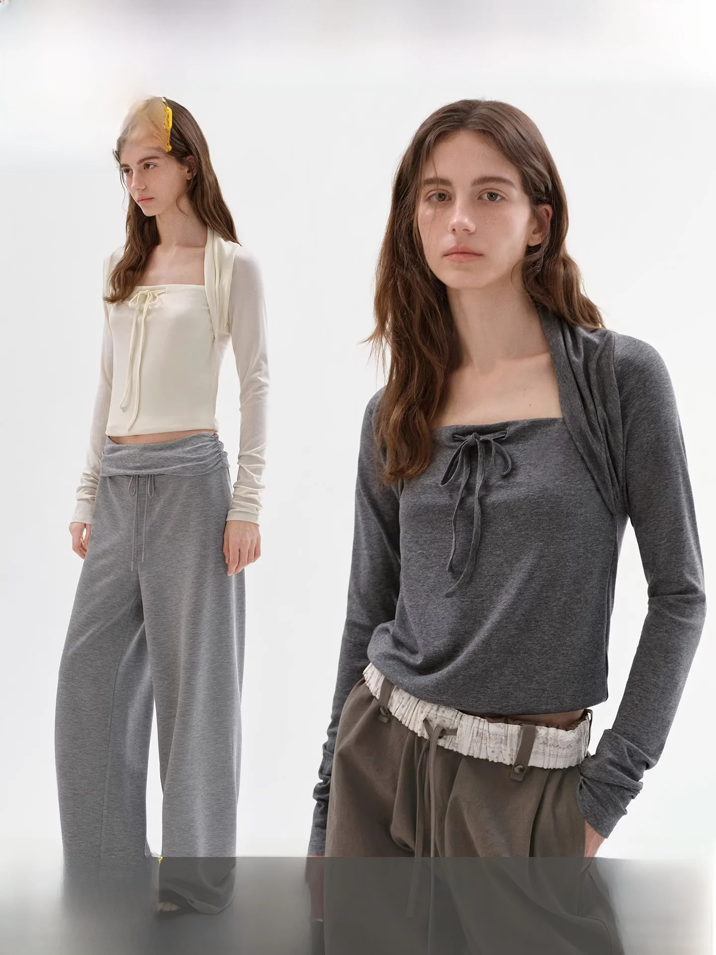 Fano Long Sve T2026 Spring Layered Fake Two-Piece oulder Bared Dstring Top Women's Slim Fit Square Collar Knitted Swe...
Fano Long Sve T2026 Spring Layered Fake Two-Piece oulder Bared Dstring Top Women's Slim Fit Square Collar Knitted Swe...