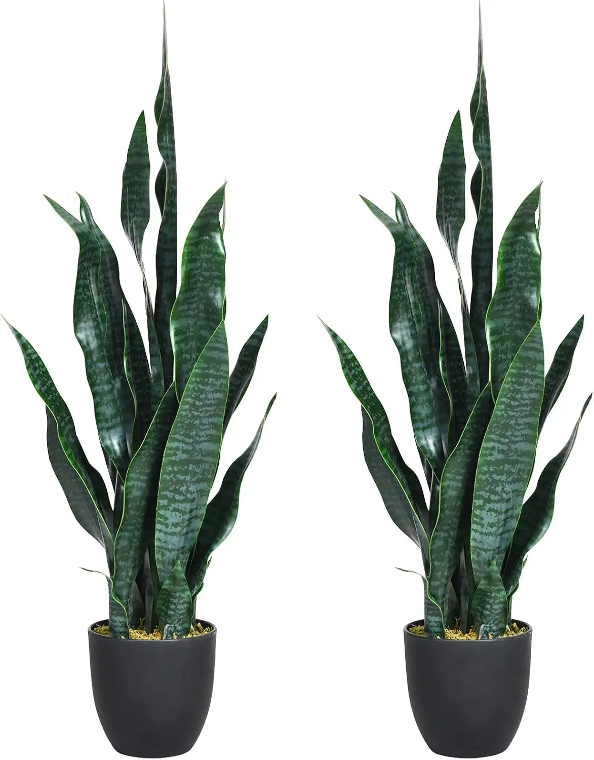 Fake Snake Plant, 2 Pack 36" Tall Artificial Potted Floor Plant, Large Faux Sansevieria Plant with 6'' Pot and 20pcs Leaves f
Fake Snake Plant, 2 Pack 36" Tall Artificial Potted Floor Plant, Large Faux Sansevieria Plant with 6'' Pot and 20pcs Leaves f