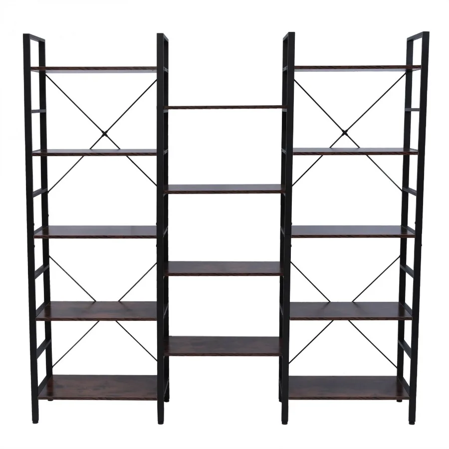 Тройной широкий книжный шкаф с 5 полками Etagere, большая открытая книжная полка, винтажные полки в индустриальном стиле, деревянные и металлические книжные шкафы, мебель для
Тройной широкий книжный шкаф с 5 полками Etagere, большая открытая книжная полка, винтажные полки в индустриальном стиле, деревянные и металлические книжные шкафы, мебель для