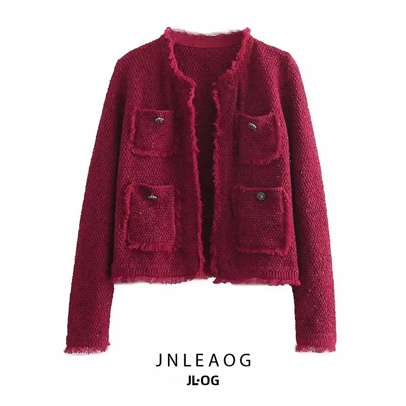 Fashionable Soft Tweed Jacket Women's Autumn New Style Design Versatile Diagonal Pattern Short Outerwear Polyester Fiber
Fashionable Soft Tweed Jacket Women's Autumn New Style Design Versatile Diagonal Pattern Short Outerwear Polyester Fiber