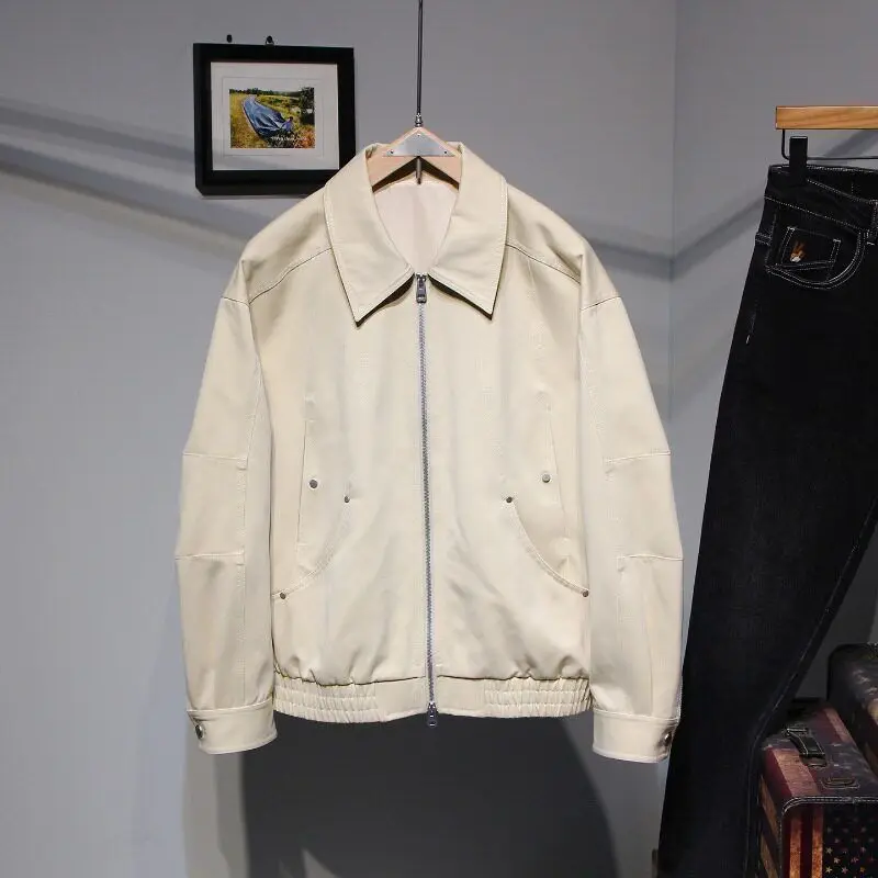 Spring 2026 Men's Casual Loose Fit Jaet Korean Sle Simple Versatile Youth Outerwear Cotton Long Sve Zipper Closure
Spring 2026 Men's Casual Loose Fit Jaet Korean Sle Simple Versatile Youth Outerwear Cotton Long Sve Zipper Closure