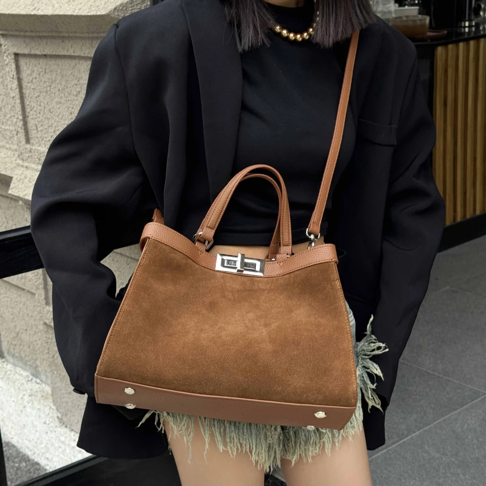 Motingsome Luxury Suede Leather Handbag Fashion Women Crossbody Satcheles Real Genuine Suede Tote Purses Lady Daily Bags New
Motingsome Luxury Suede Leather Handbag Fashion Women Crossbody Satcheles Real Genuine Suede Tote Purses Lady Daily Bags New