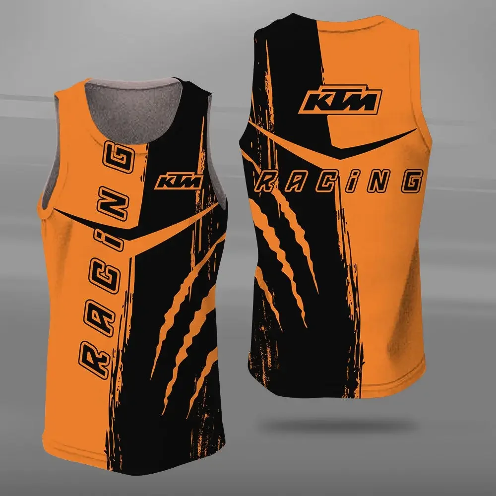 Comfortable Breathable KTM Outdoor Sport Tank Tops New Style Fashion Printed Pattern Casual Round Neck Sport Vest T-shirt
Comfortable Breathable KTM Outdoor Sport Tank Tops New Style Fashion Printed Pattern Casual Round Neck Sport Vest T-shirt