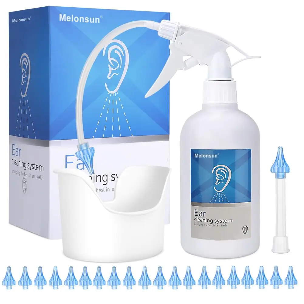 Earwax Removal Bottle - Manual Ear Wash System, 500ml Spray, Big Basin & 20 Reusable Tips, Safe & Efficient Cleaner
Earwax Removal Bottle - Manual Ear Wash System, 500ml Spray, Big Basin & 20 Reusable Tips, Safe & Efficient Cleaner